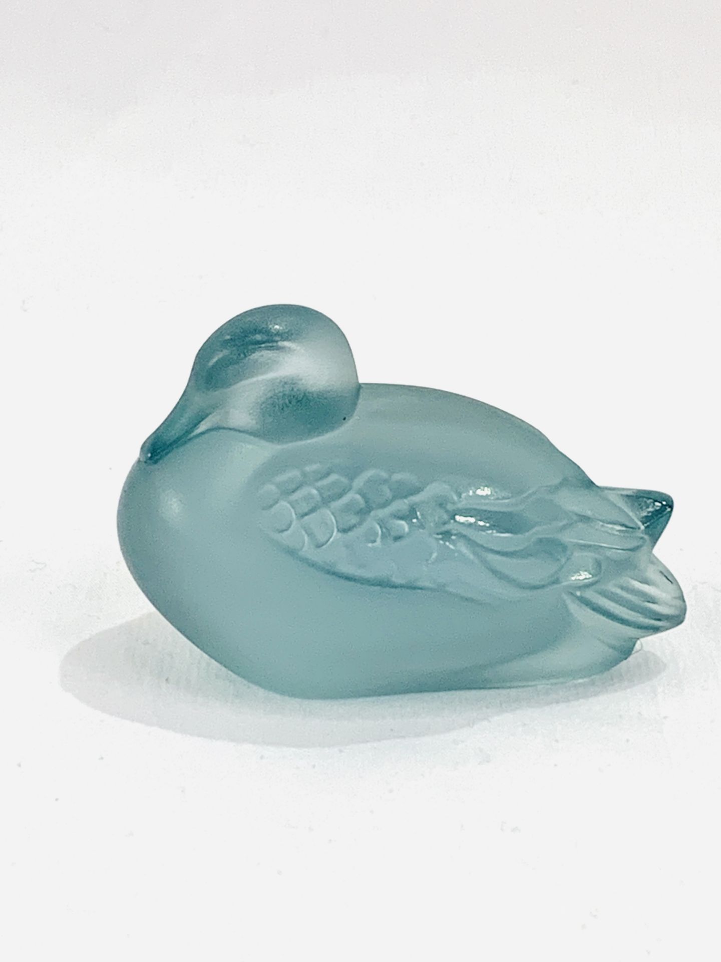 Lalique glass duck figurine - Image 2 of 4