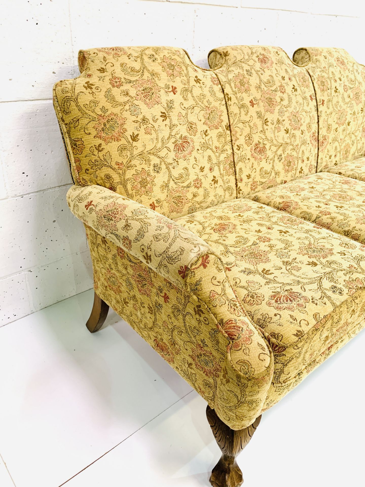 Queen Anne style settee - Image 5 of 5