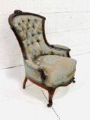 Victorian French style mahogany framed chair