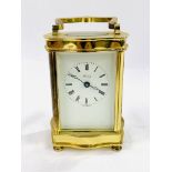 Brass cased carriage clock by Henley, England