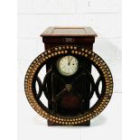 "International" Dey-type oak cased time register machine by International Business Machines