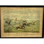 Set of eight framed and glazed 19th Century prints of the Quorn Hunt by Ackerman, drawn by Alken