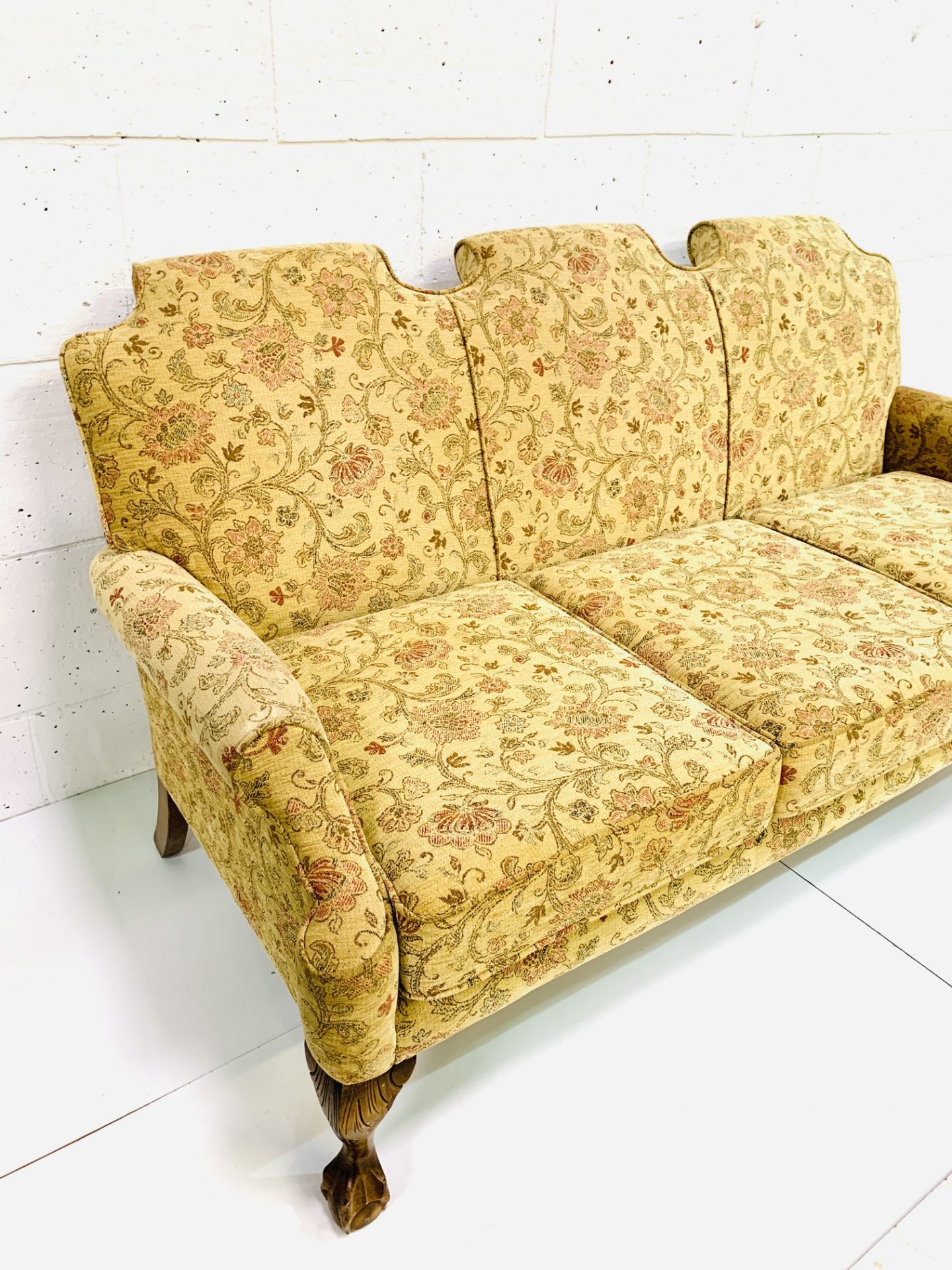 Queen Anne style settee - Image 4 of 5