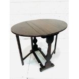 Oak gate leg table