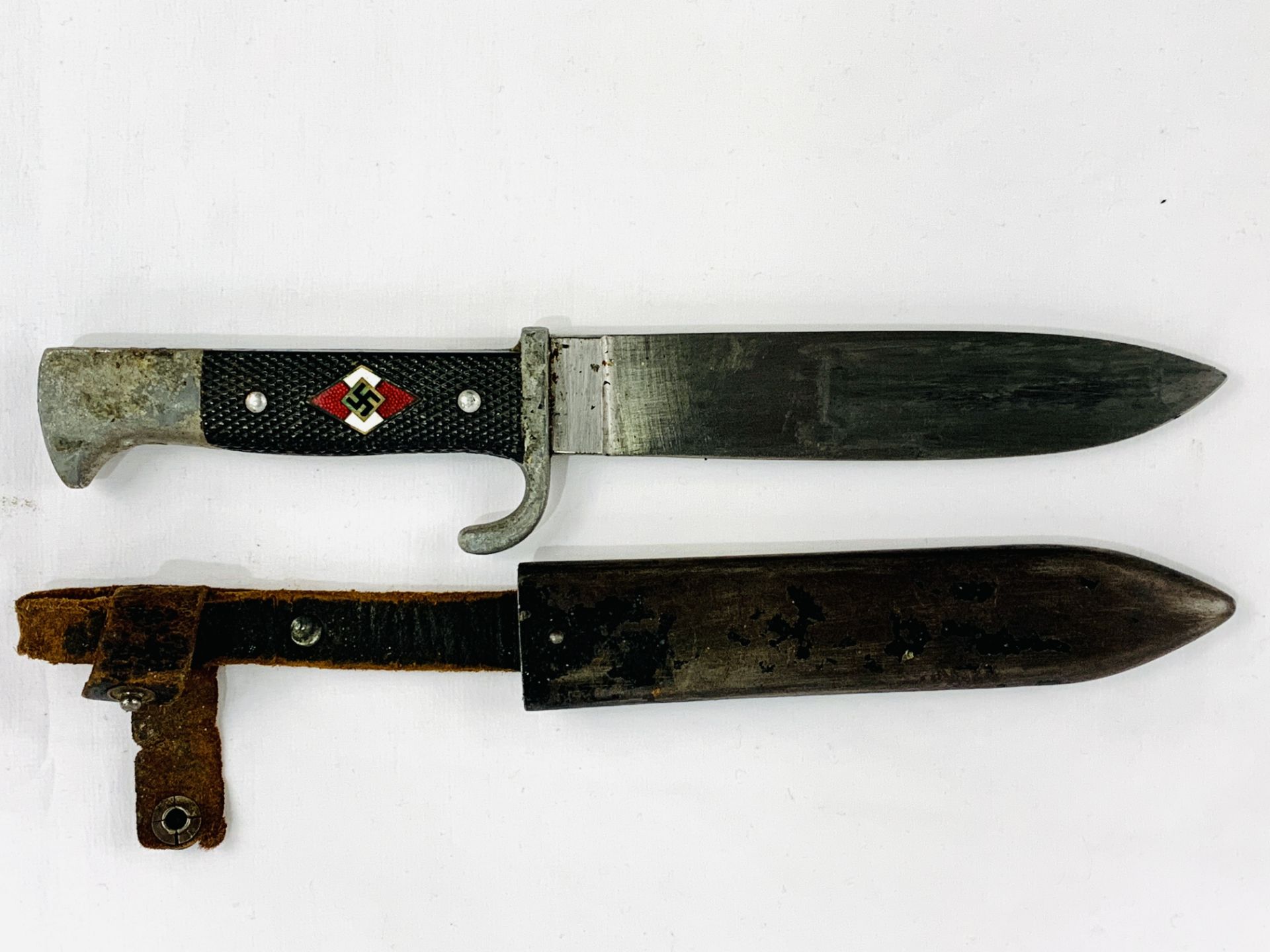 German Third Reich Hitler Youth pattern sheath knife, 1938 - Image 3 of 6