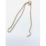 9ct gold flat chain