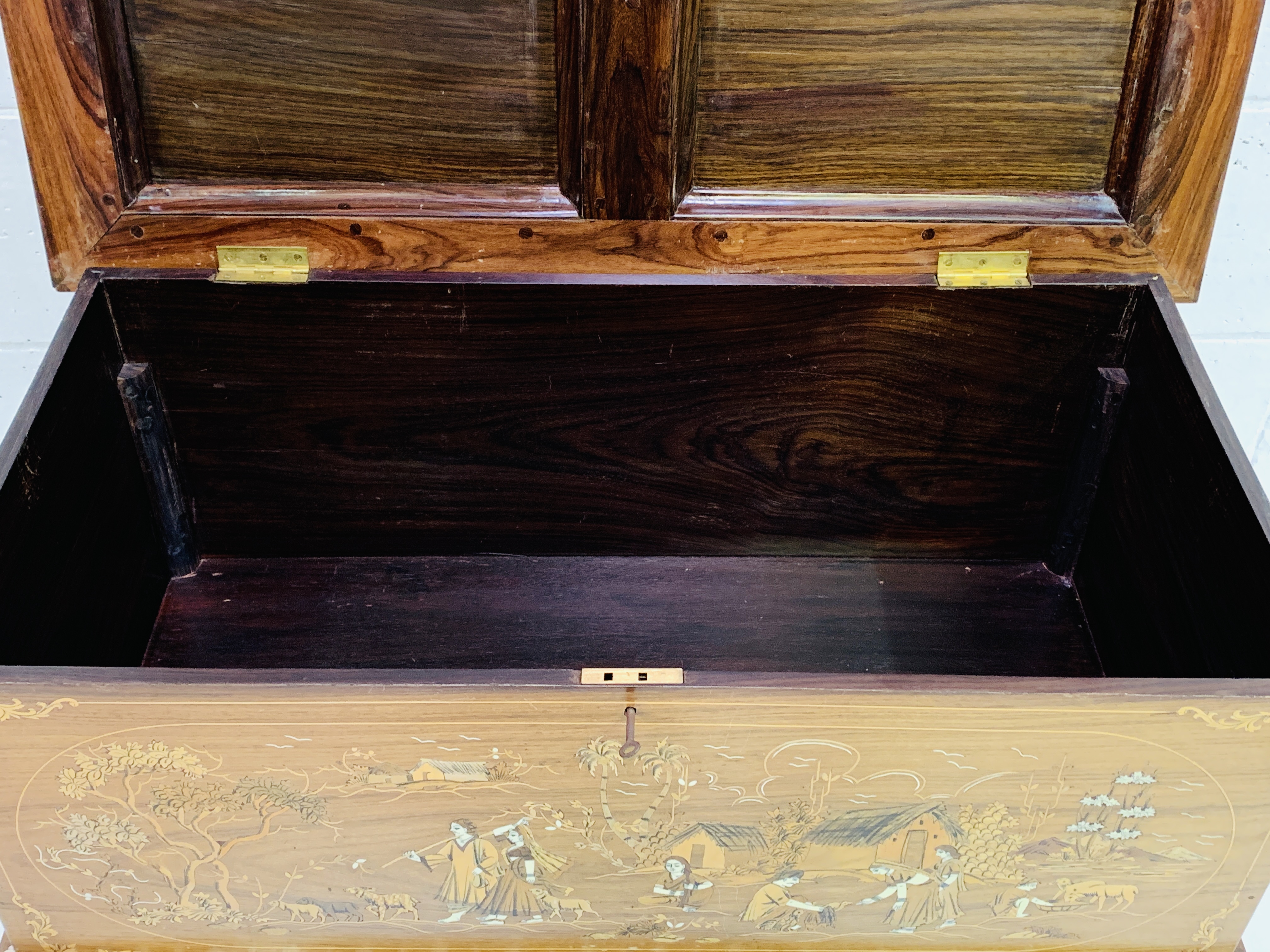 Indian inlaid chest - Image 6 of 9