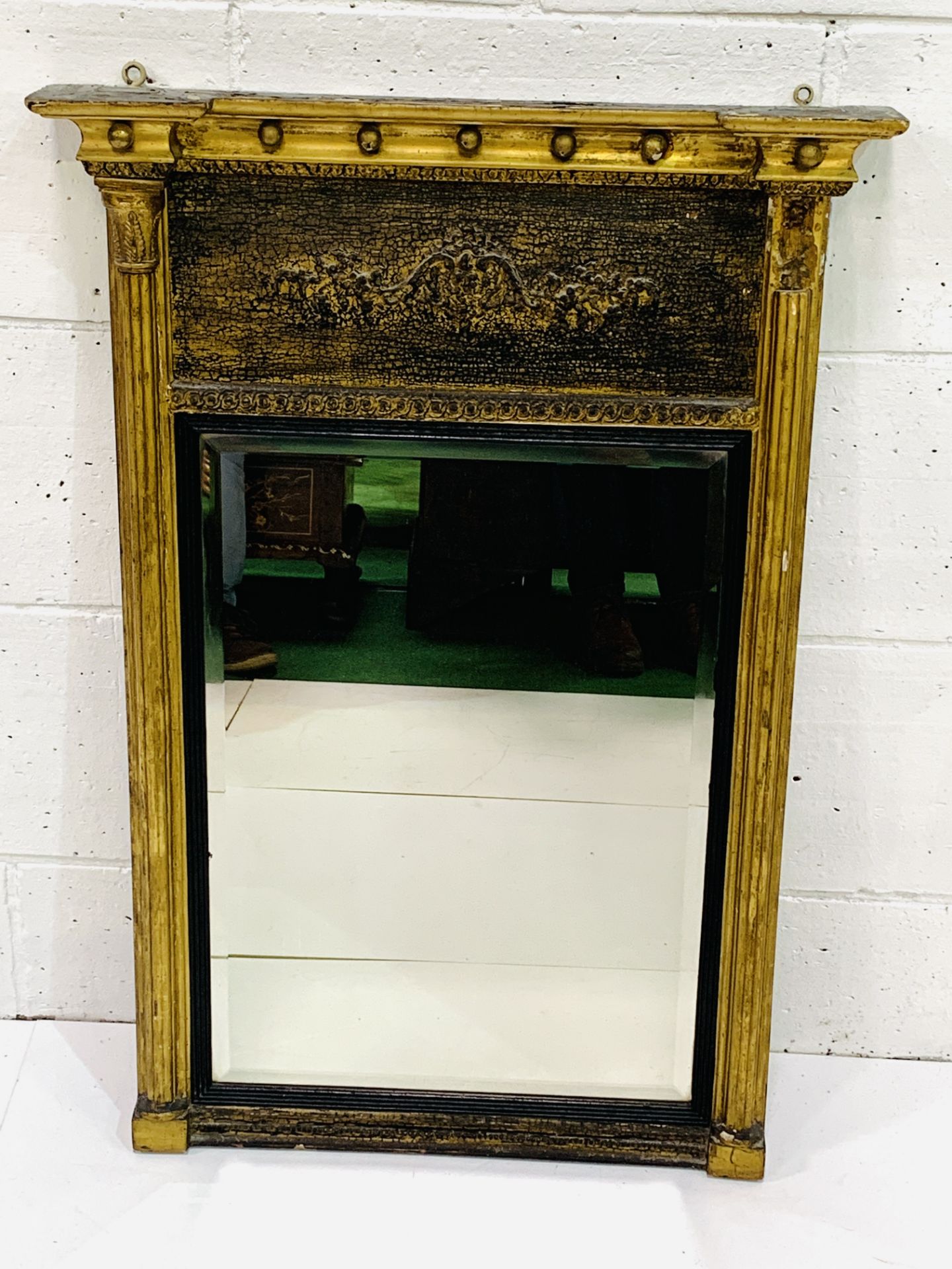 Georgian gilt framed wall mirror - Image 3 of 5