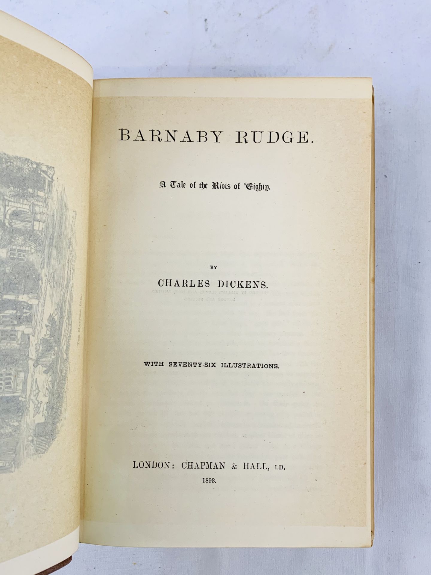 Barnaby Rudge by Charles Dickens, published Chapman & Hall, 1893. - Image 4 of 4