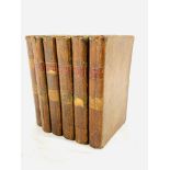 A collection of poems in six volumes by several hands, 1775, full contemporary calf leather