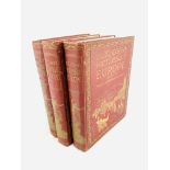 Hutchinson's Picturesque Europe, 3 volumes circa 1910-1920