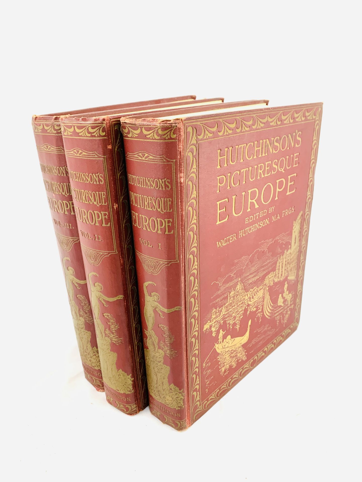 Hutchinson's Picturesque Europe, 3 volumes circa 1910-1920