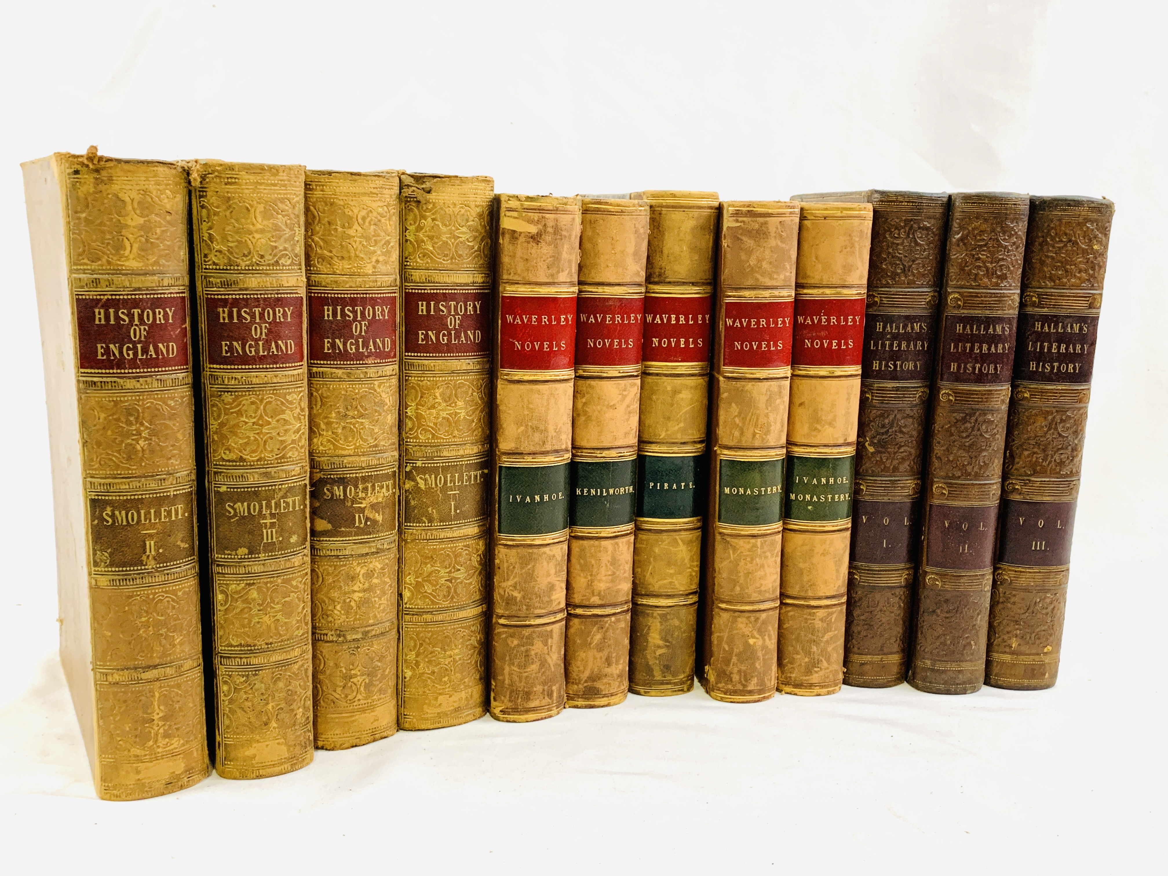 Smollett's The History of England, 1841; Hallam's Literary History; and five Waverley Novels - Image 2 of 6