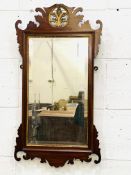 Georgian style bevelled edge wall mirror