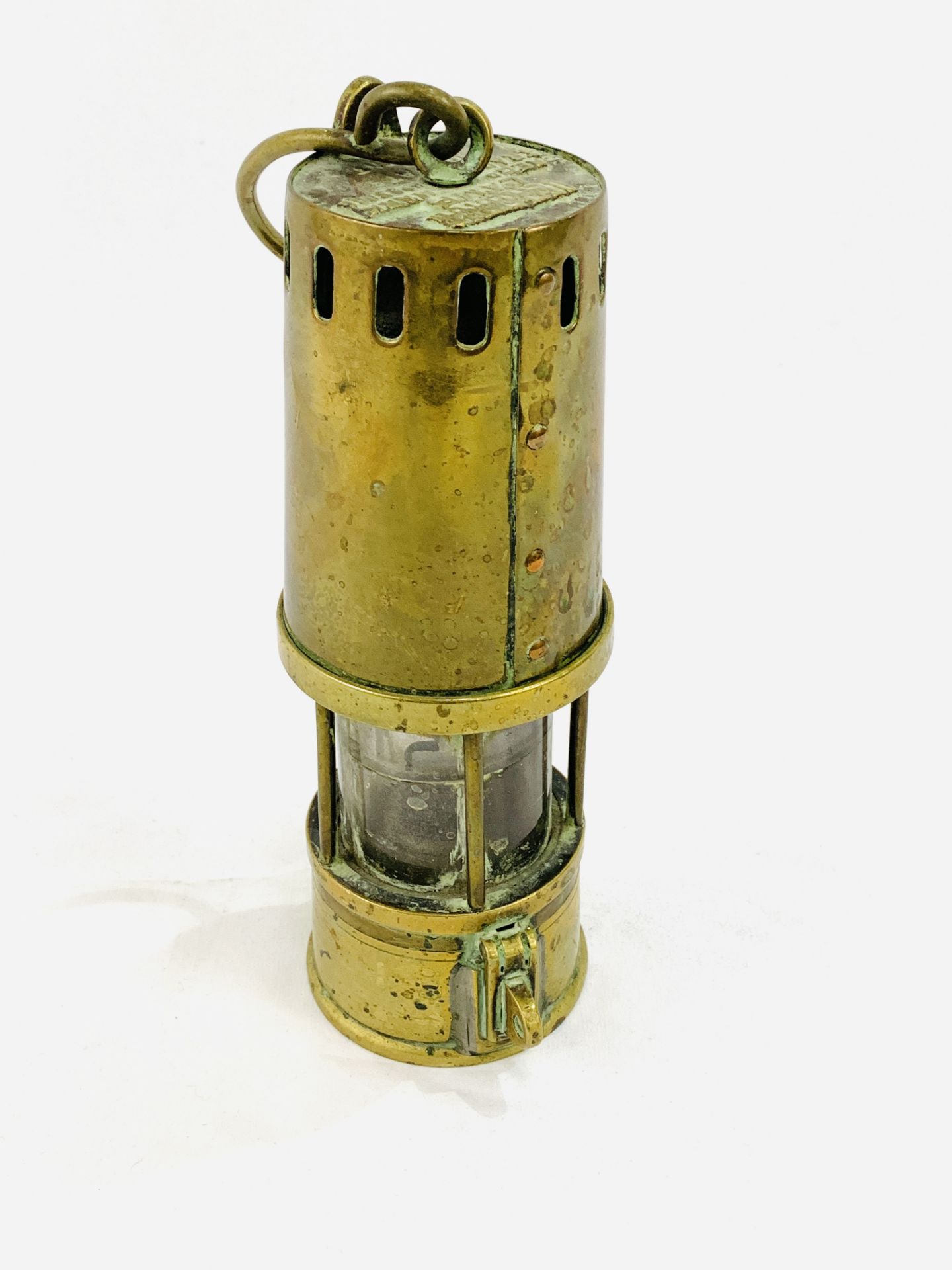 Brass and steel Howat's Patent Deflector Safety Lamp - Image 4 of 4