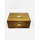 Mahogany jewellery box