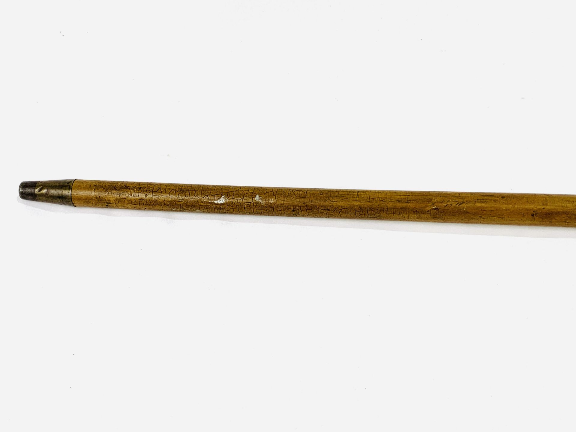 Malacca cane with hallmarked silver top - Image 4 of 4