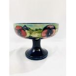 1930's 'Pansies' Moorcroft bowl on stand