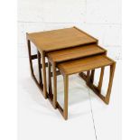 Nest of three teak tables by G-Plan