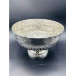 Large silver rose bowl