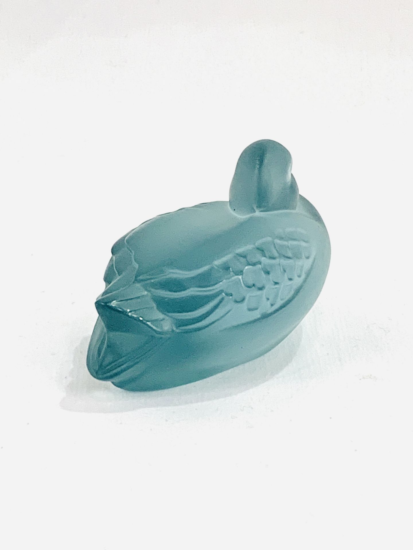 Lalique glass duck figurine - Image 4 of 4