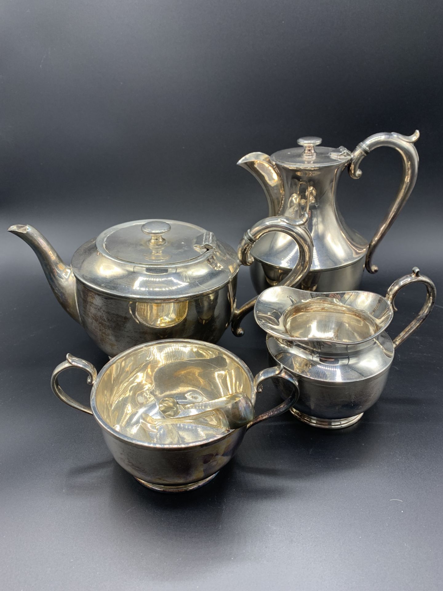 Silver plate tea service by James Dixon & Sons - Image 3 of 3