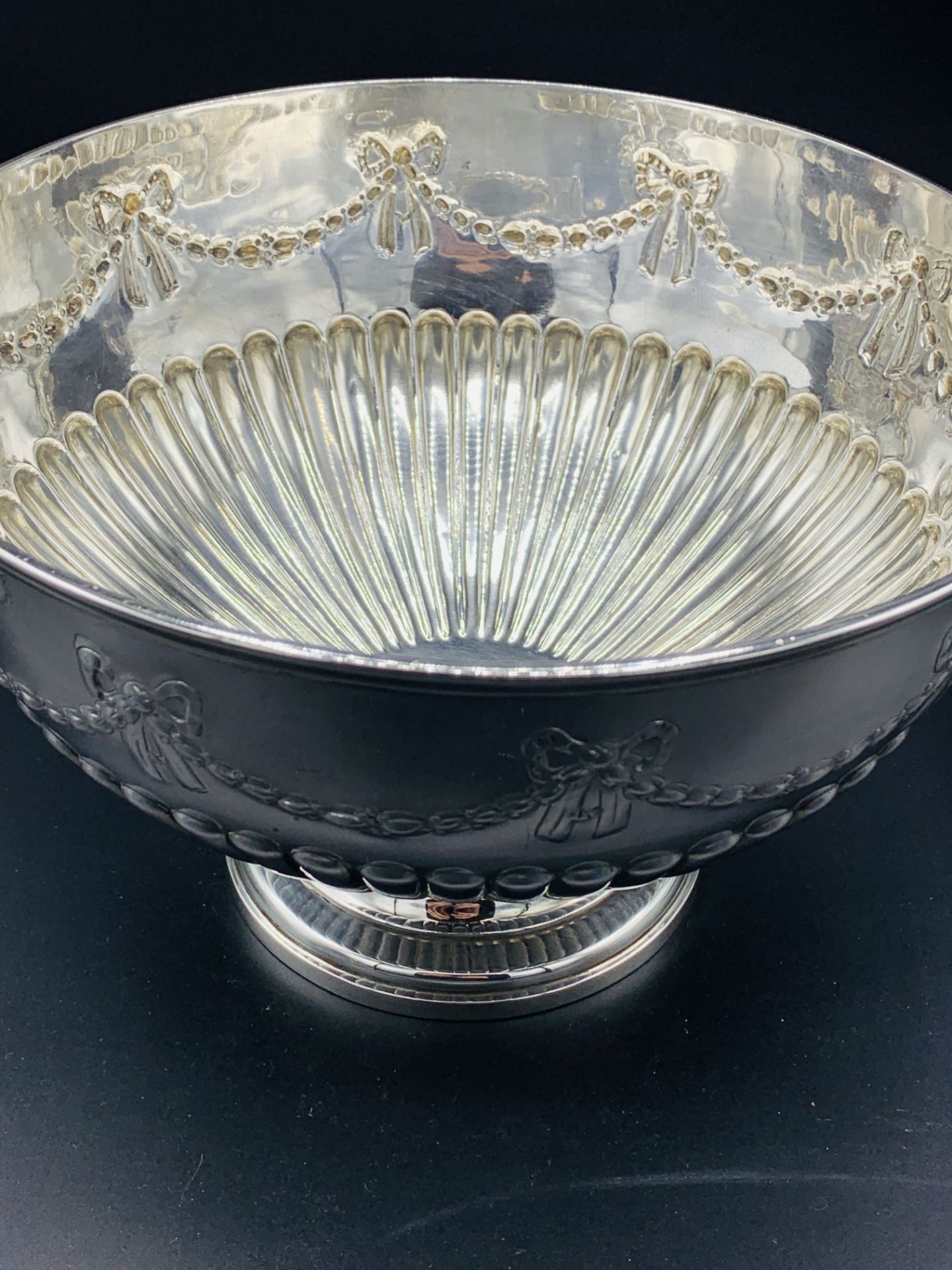 Large silver rose bowl - Image 6 of 8