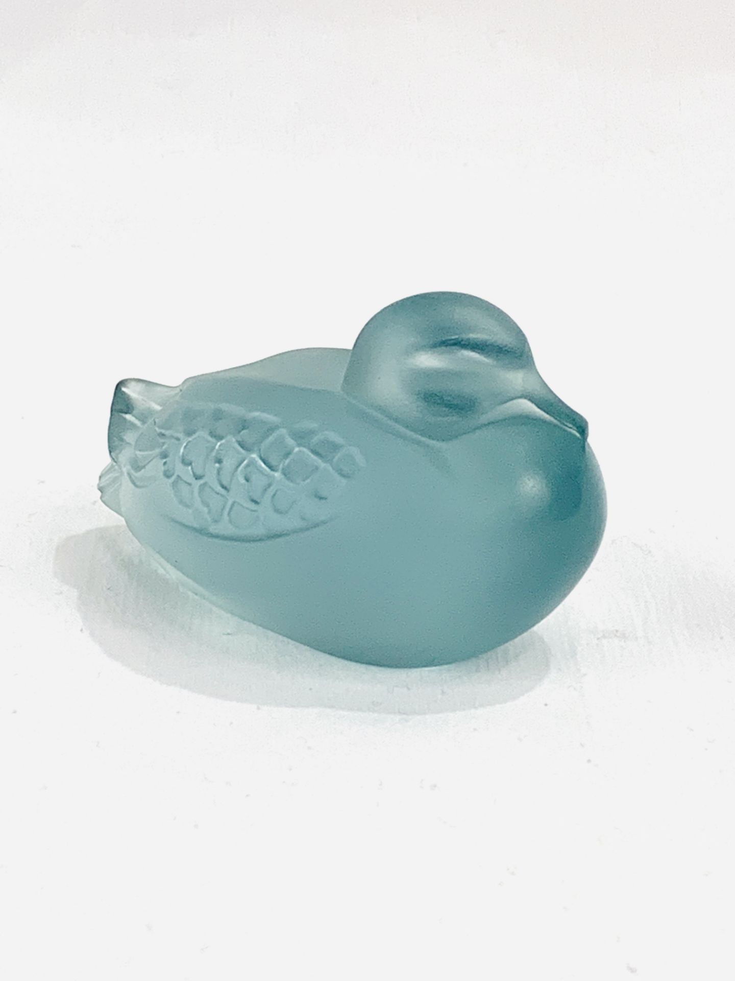 Lalique glass duck figurine - Image 3 of 4