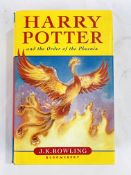 Harry Potter and the Order of the Phoenix, by J K Rowling, First Edition, hardback with dust jacket