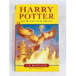 Harry Potter and the Order of the Phoenix, by J K Rowling, First Edition, hardback with dust jacket