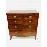 Early 19th century mahogany chest of drawers