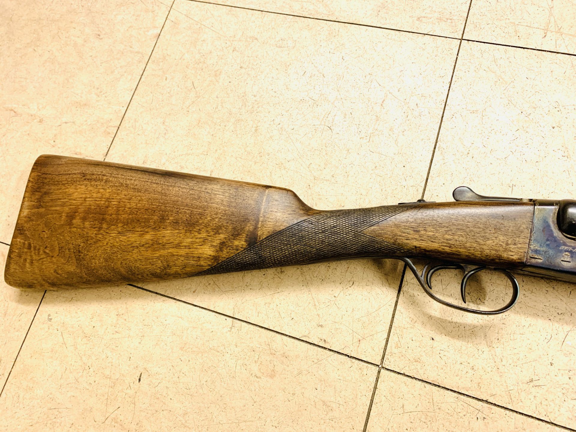 AYA Model 3 12 bore side by side double barrel shotgun - Image 8 of 9