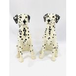 Two large Beswick Dalmatian dogs