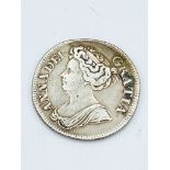 Queen Anne Silver Half Crown 1714