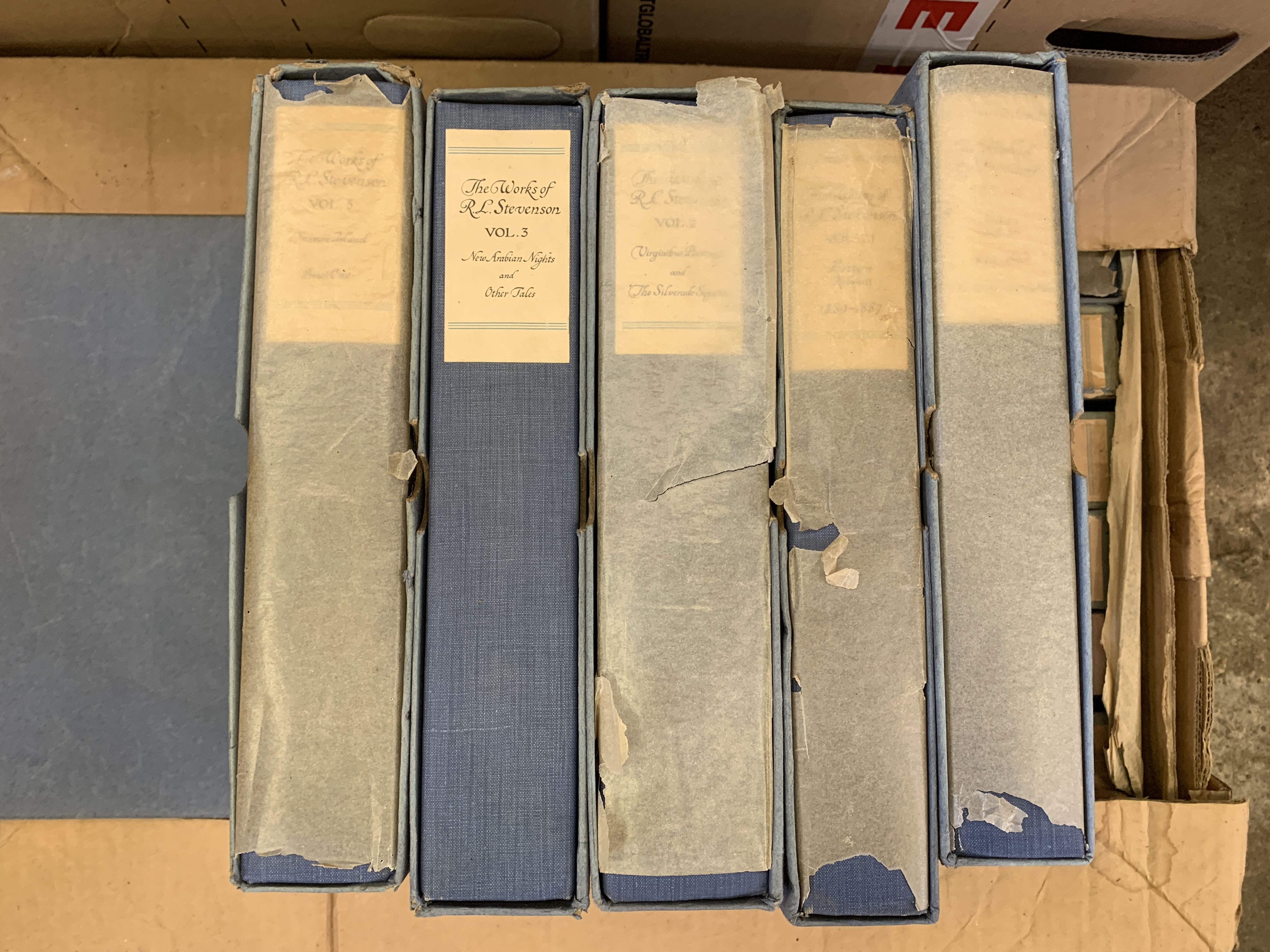 The Works of Robert Louis Stevenson, 22 volumes published by William Heineman