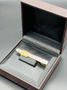 New Dunhill gold and silver coloured tie clip