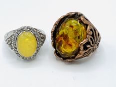 Two fashion rings