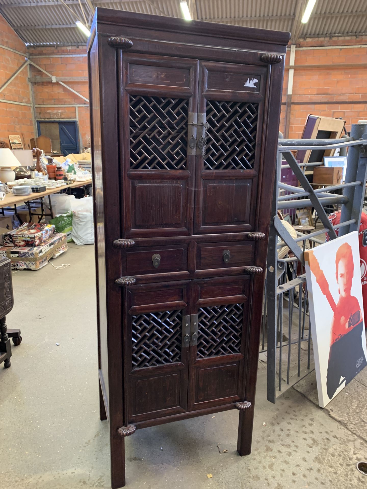 Varnished softwood cabinet