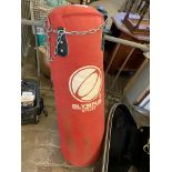 Domyos Hanging Red Punching/Training Bag with Chain.