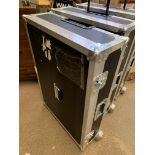 Penn Elcom Flight Case and Speaker Cabinet Solutions wheel along flight case.