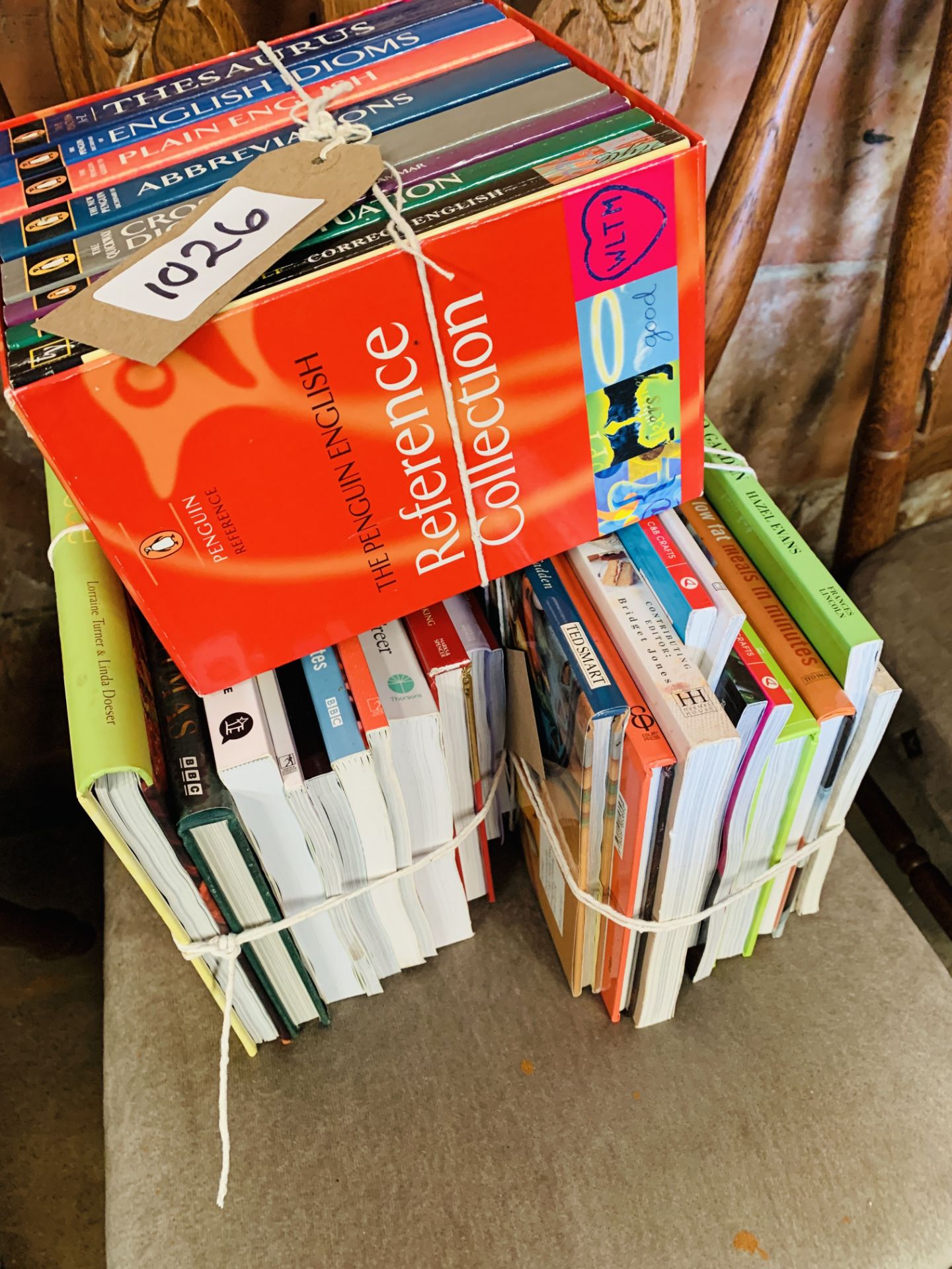 Quantity of cookery and gardening books, and a Penguin reference collection