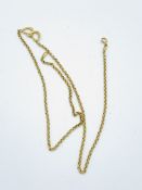 9ct gold linked heart necklace