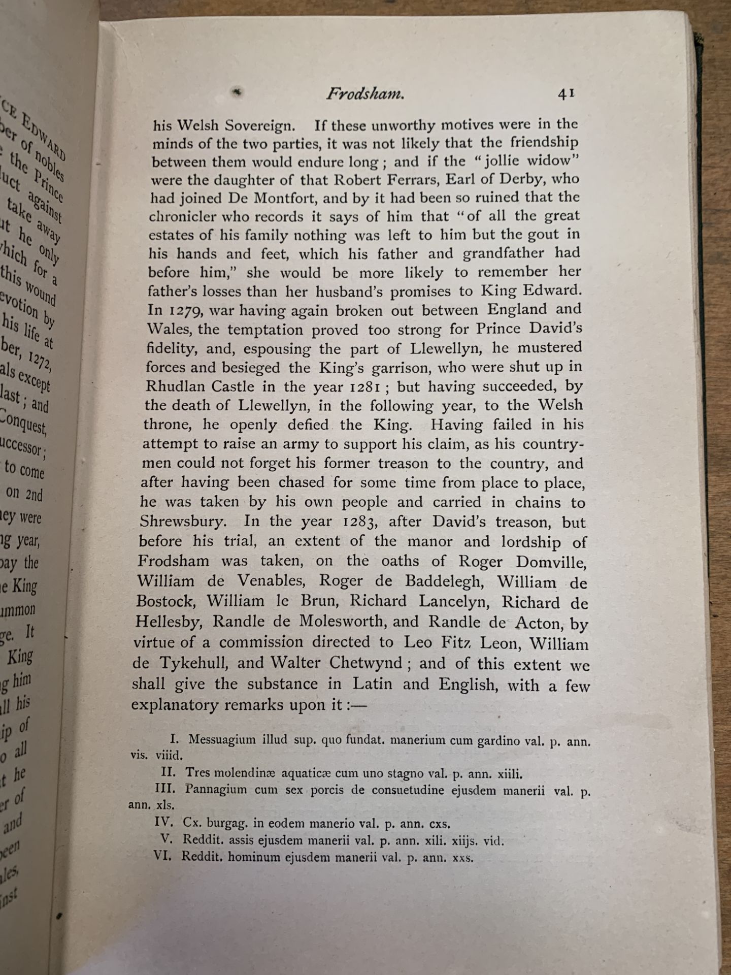 An Account of the Ancient Town of Frodsham in Cheshire', 1881 - Image 2 of 3