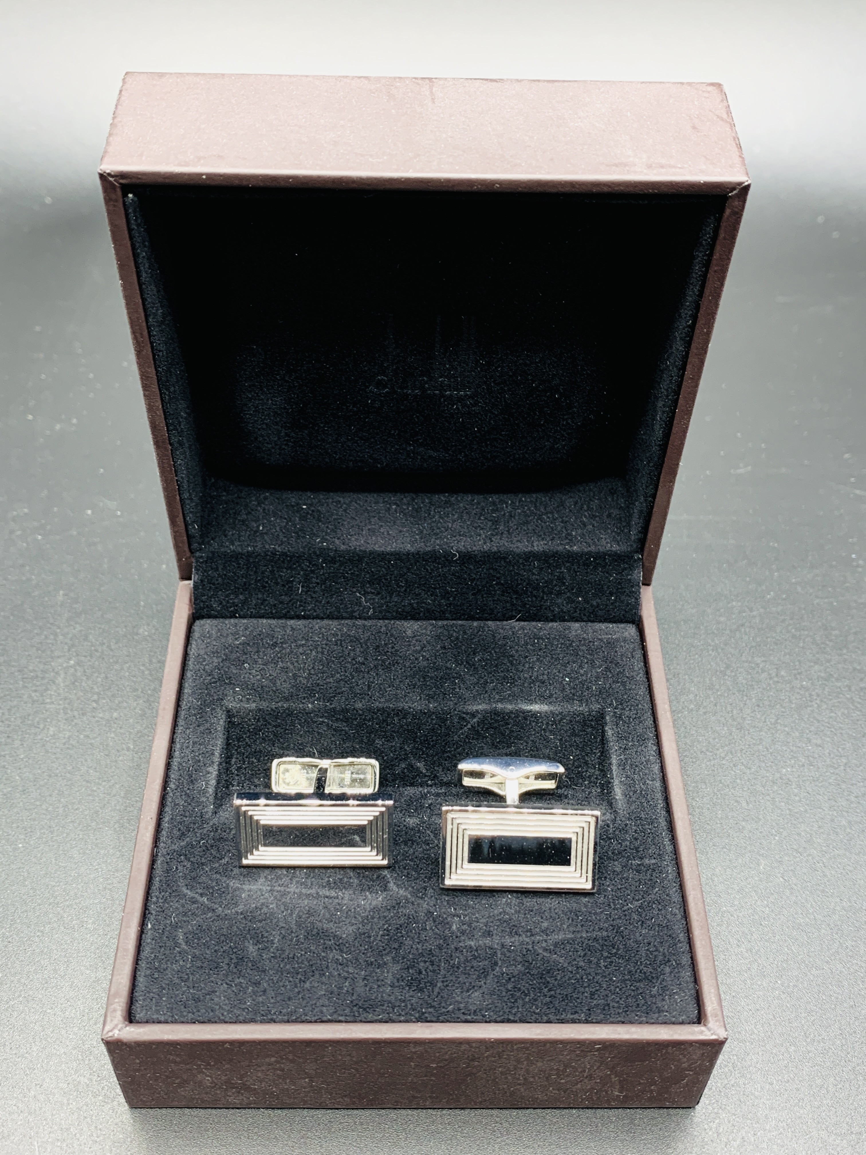 New Dunhill stainless steel cufflinks