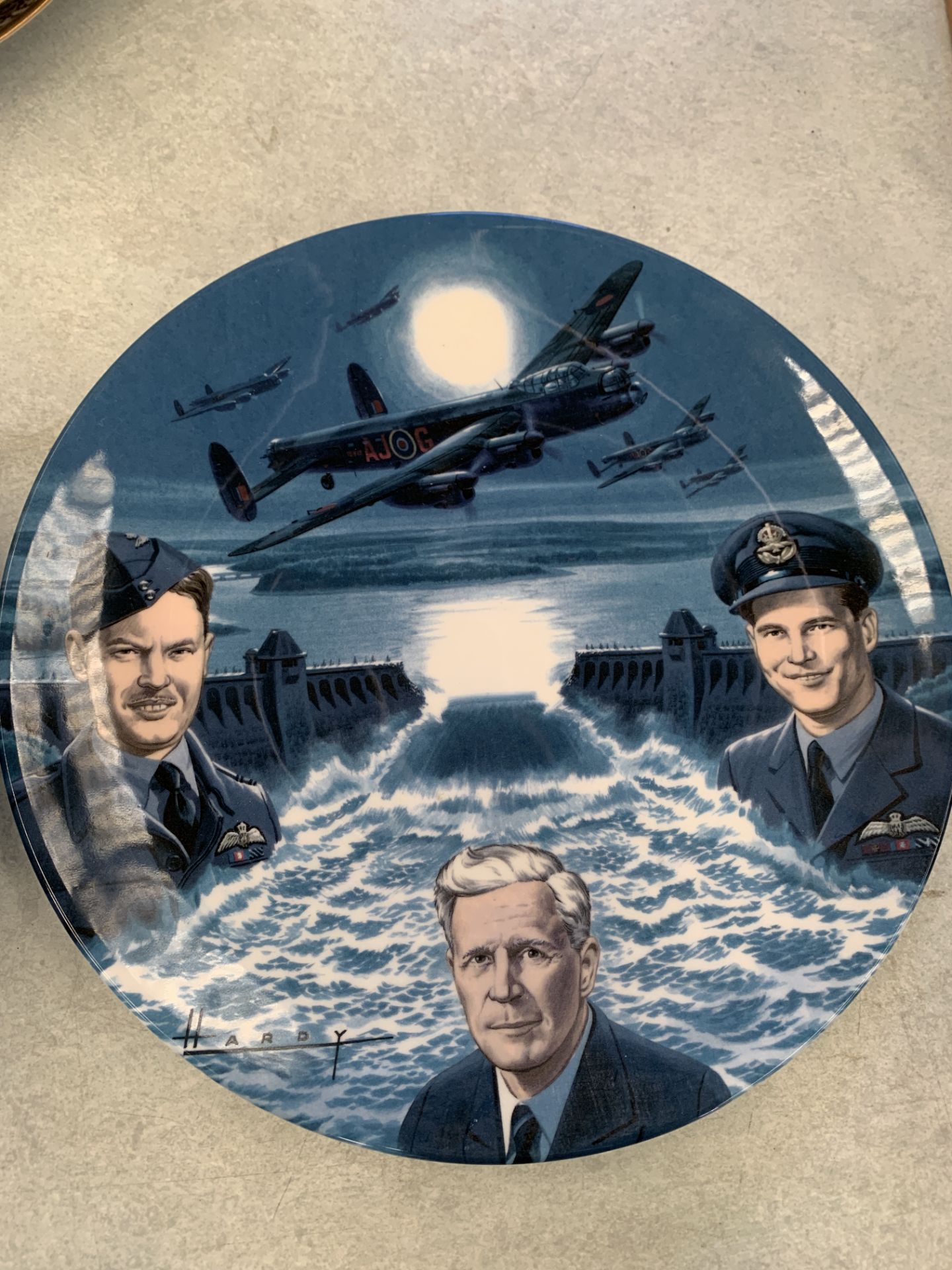 Royal Worcester Dambusters plates and Royal Doulton Spitfire plates - Image 4 of 4