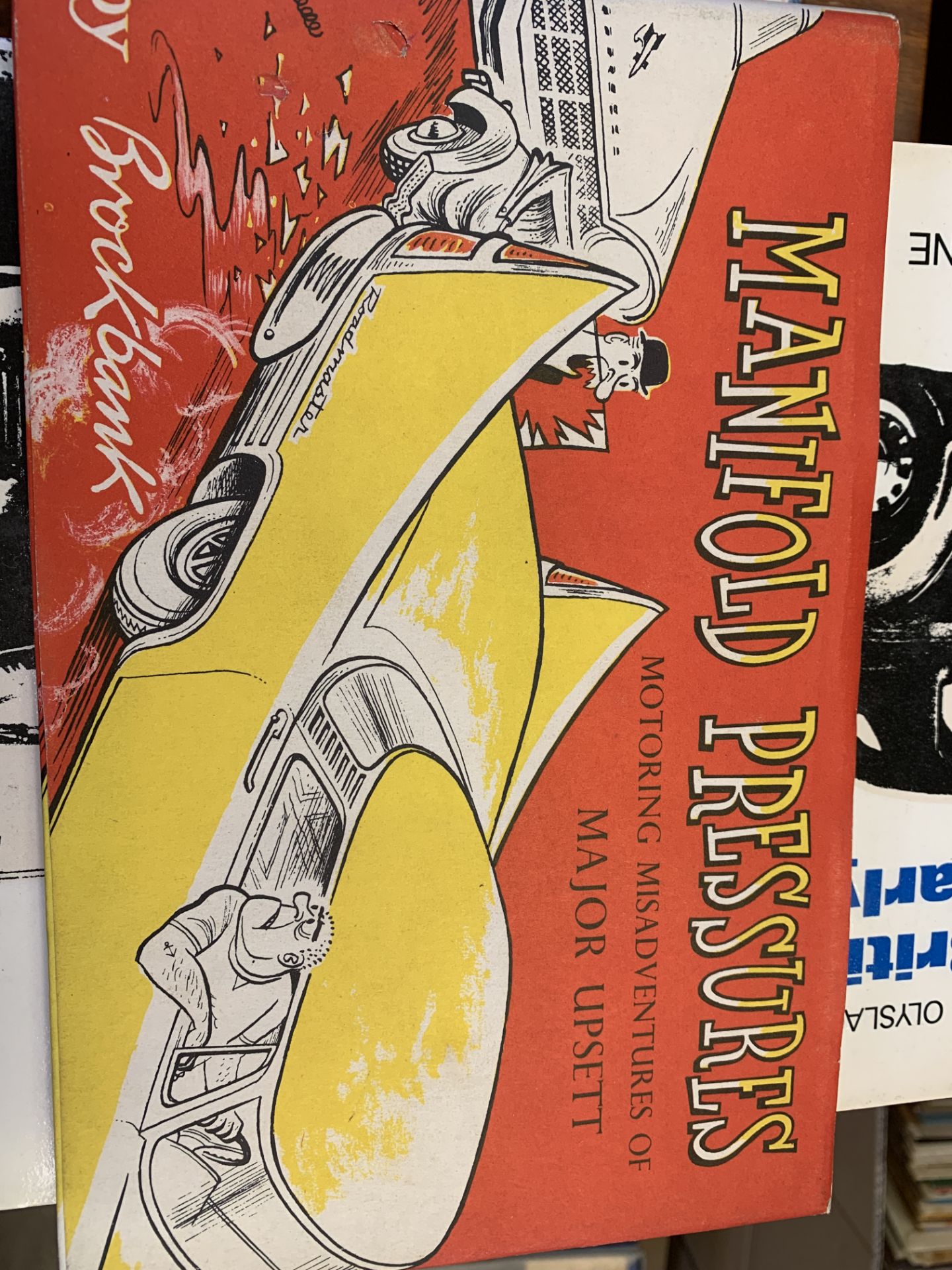 Six volumes of Olyslager auto library books on cars together with 2 cartoon books by Brockbank - Image 2 of 9