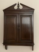 Mahogany wall cabinet