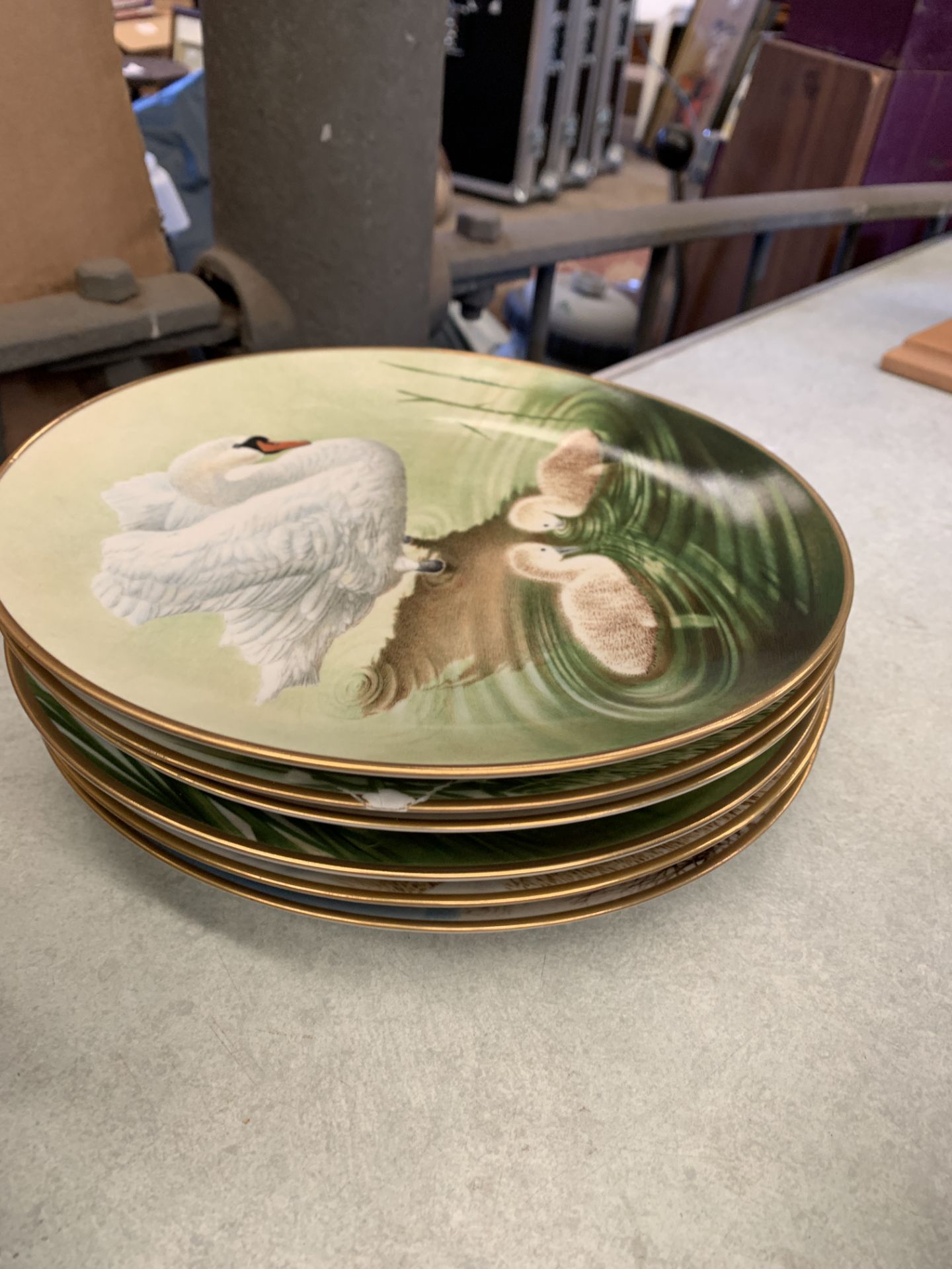 Franklin Porcelain: six Water Bird plates and twelve Game Bird plates - Image 4 of 4