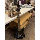 Jaxville (lightning black) electric guitar for spares or repair.