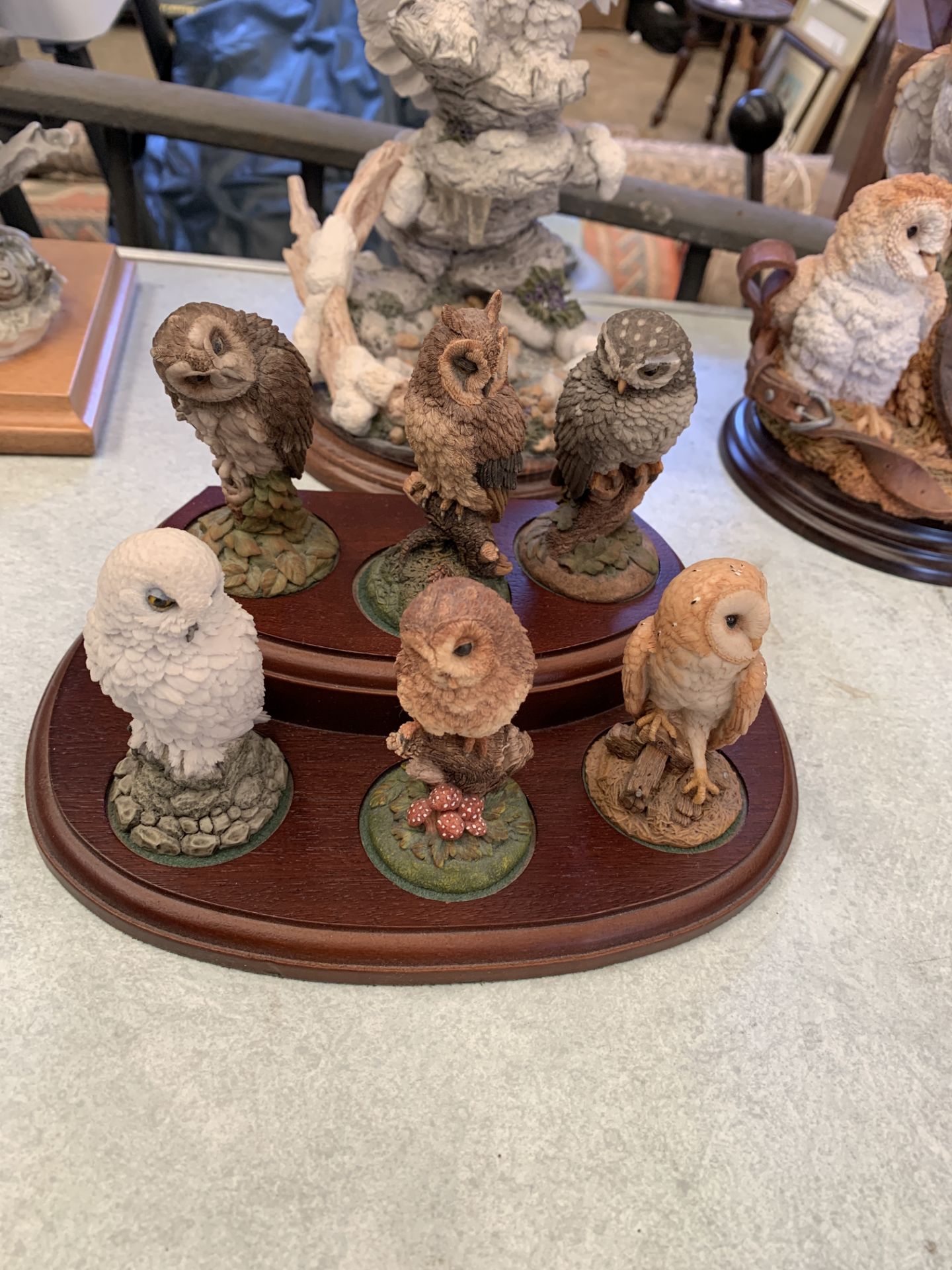 A number of figurines of owls - Image 4 of 6
